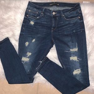 Express Destroyed Mid Rise Legging